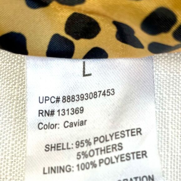 Black Jacket Coat Size Large Pea Zip - Picture 6 of 8